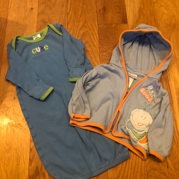 Baby boy long sleeve onesies, sweatshirt, sleepsack - Picture 2 of 2